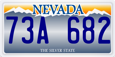 NV license plate 73A682