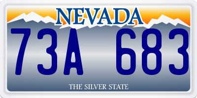 NV license plate 73A683