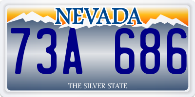 NV license plate 73A686