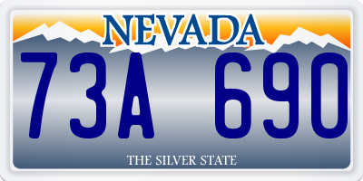 NV license plate 73A690