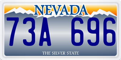 NV license plate 73A696
