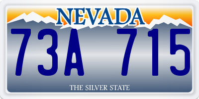NV license plate 73A715