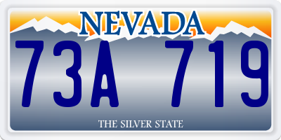 NV license plate 73A719