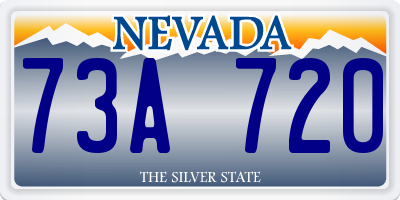 NV license plate 73A720