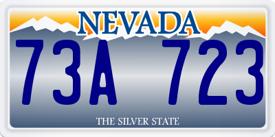 NV license plate 73A723