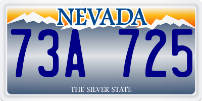 NV license plate 73A725