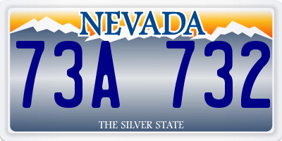 NV license plate 73A732