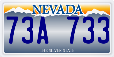 NV license plate 73A733