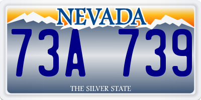NV license plate 73A739