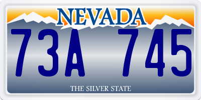 NV license plate 73A745