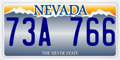 NV license plate 73A766