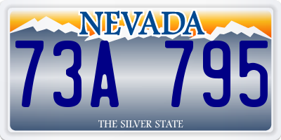NV license plate 73A795
