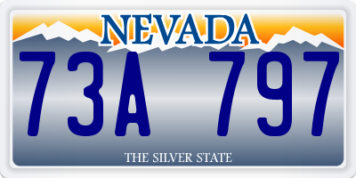 NV license plate 73A797