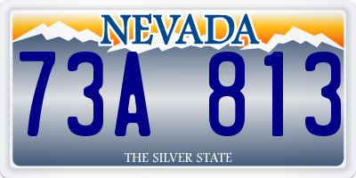 NV license plate 73A813