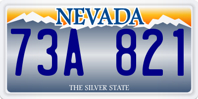 NV license plate 73A821