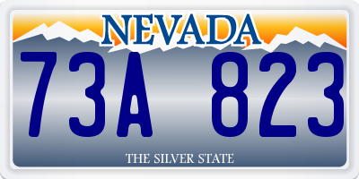 NV license plate 73A823