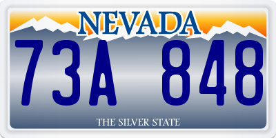 NV license plate 73A848