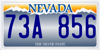 NV license plate 73A856