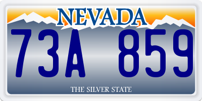 NV license plate 73A859