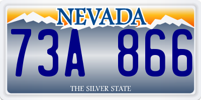 NV license plate 73A866