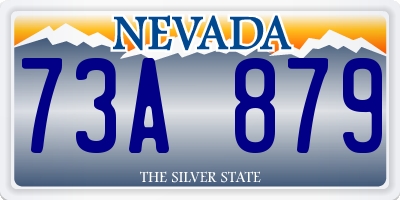 NV license plate 73A879
