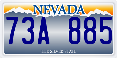 NV license plate 73A885