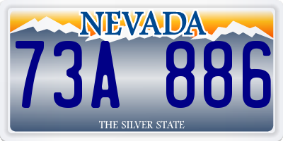NV license plate 73A886