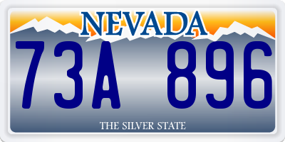 NV license plate 73A896