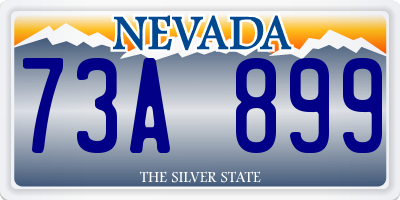 NV license plate 73A899