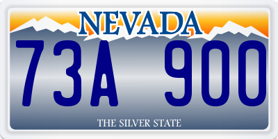 NV license plate 73A900