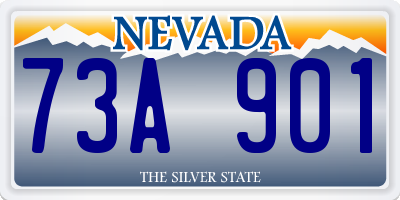NV license plate 73A901