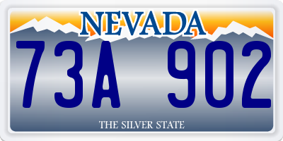 NV license plate 73A902