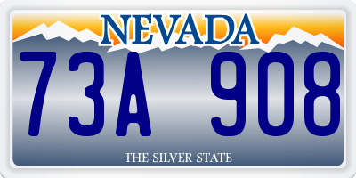 NV license plate 73A908