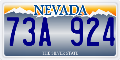 NV license plate 73A924