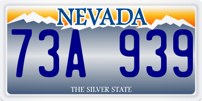 NV license plate 73A939