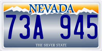 NV license plate 73A945