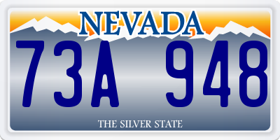 NV license plate 73A948