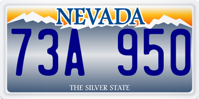 NV license plate 73A950