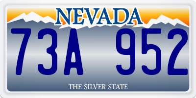 NV license plate 73A952