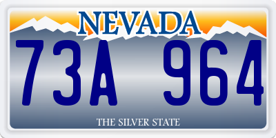 NV license plate 73A964