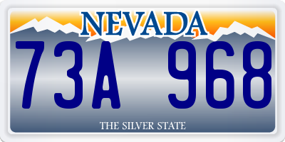 NV license plate 73A968