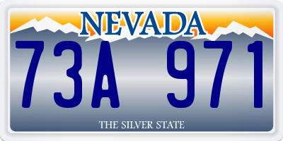 NV license plate 73A971