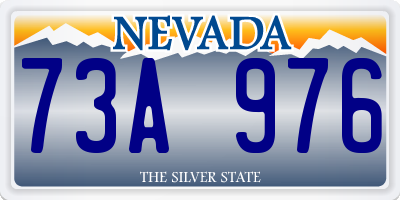 NV license plate 73A976