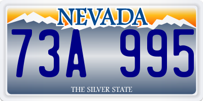NV license plate 73A995