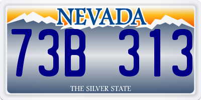 NV license plate 73B313