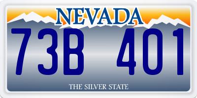 NV license plate 73B401