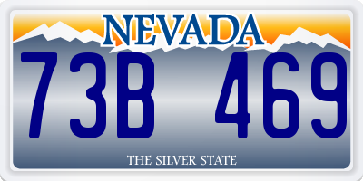 NV license plate 73B469