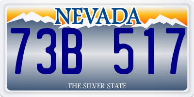 NV license plate 73B517