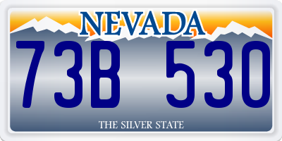 NV license plate 73B530