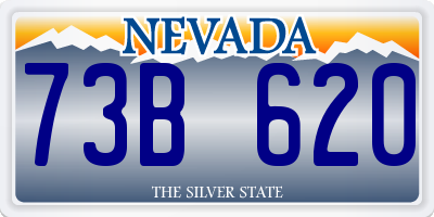 NV license plate 73B620
